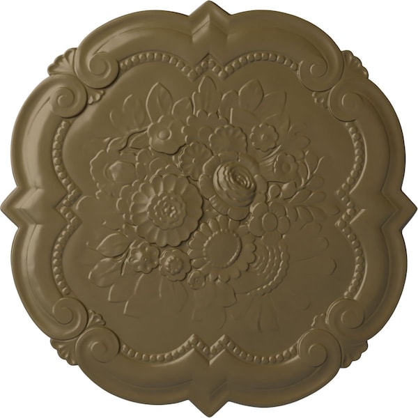 Ekena Millwork Victorian Ceiling Medallion, Hand-Painted Mississippi Mud, 24 3/8"OD x 1"P CM24VIMMF - main